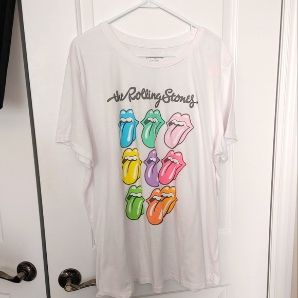 Rolling Stones white Tee 3x - Picture 2 of 4